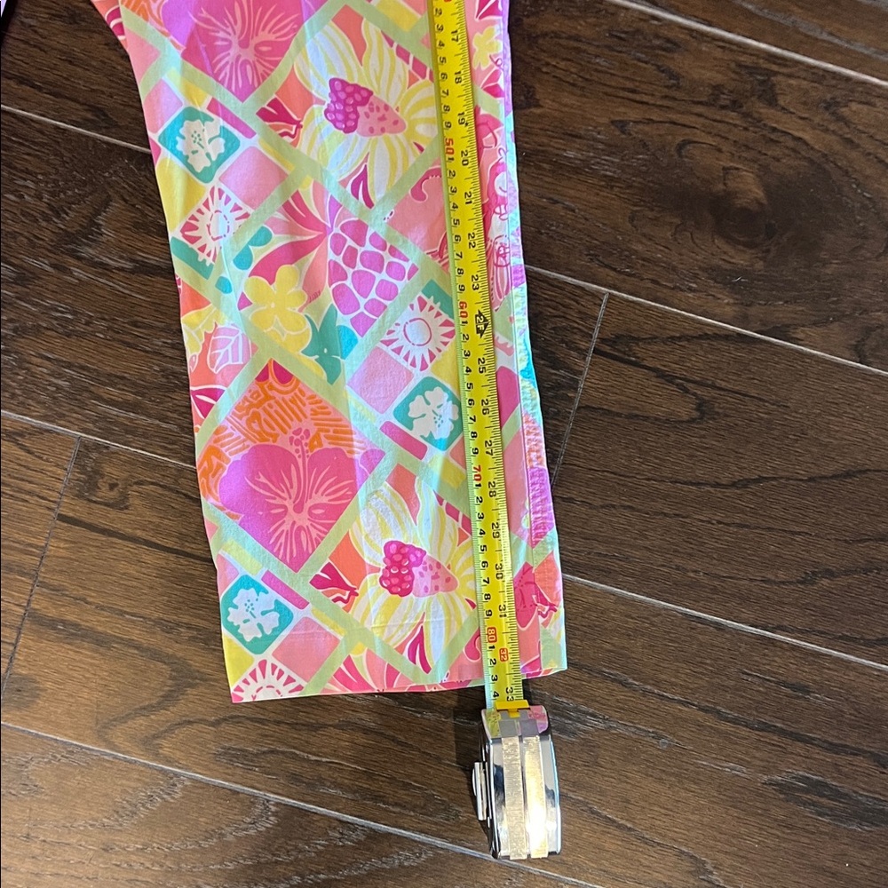 Lilly Pulitzer Capri Pants Patchwork Tropical Flo… - image 8